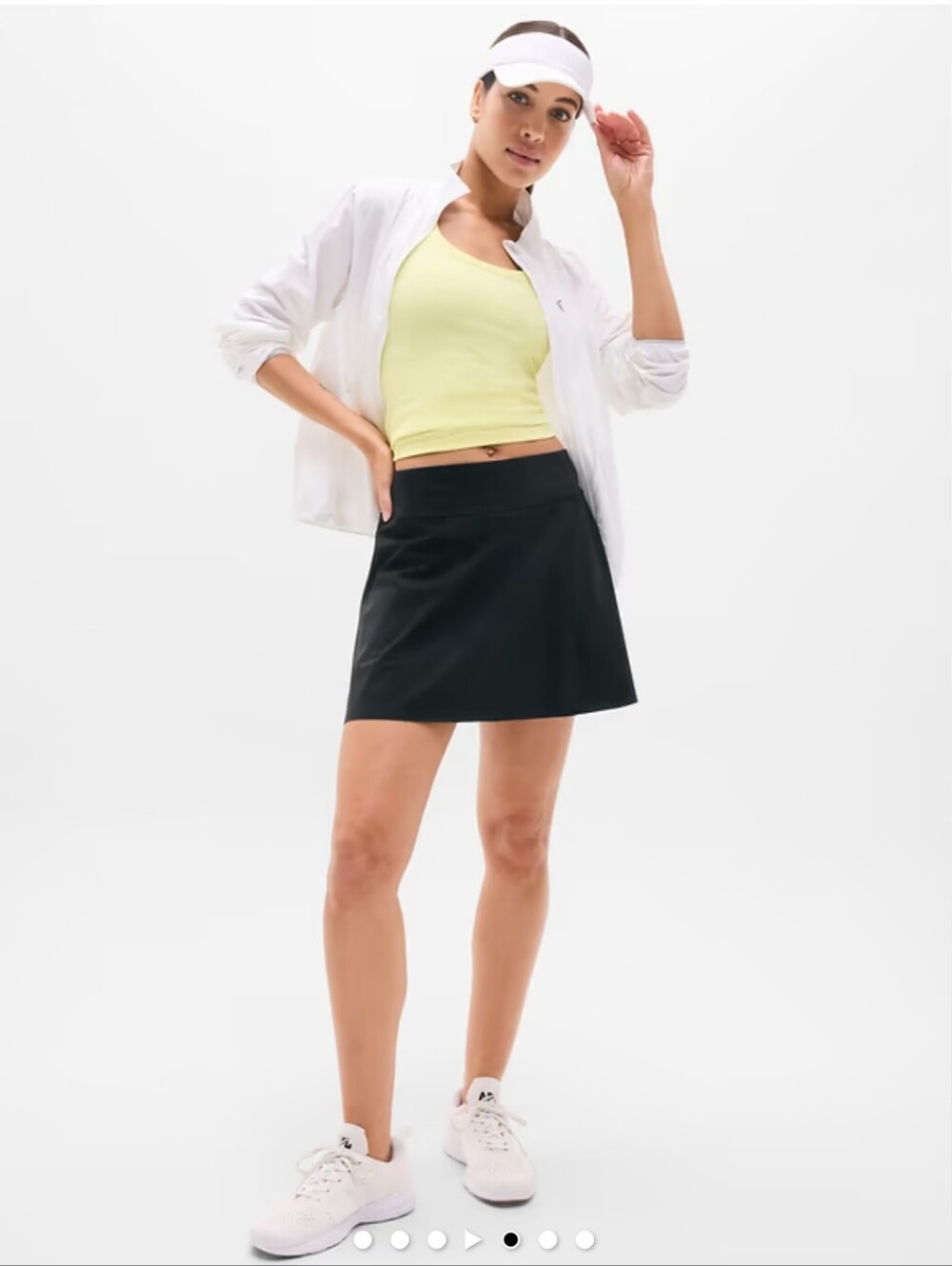 Athleta Ace Advantage 15.5" Medium Black Tennis Golf Skort